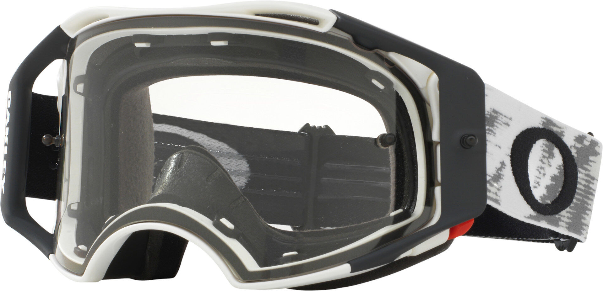 Oakley Airbrake Matte White Speed RR Gafas de Motocross - Negro Blanco (un tamaño)
