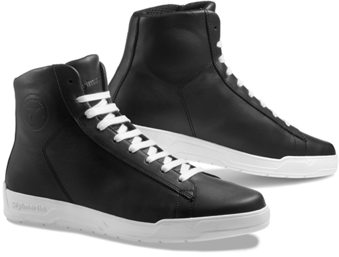 Stylmartin Core Zapatos de moto - Negro Blanco (38)