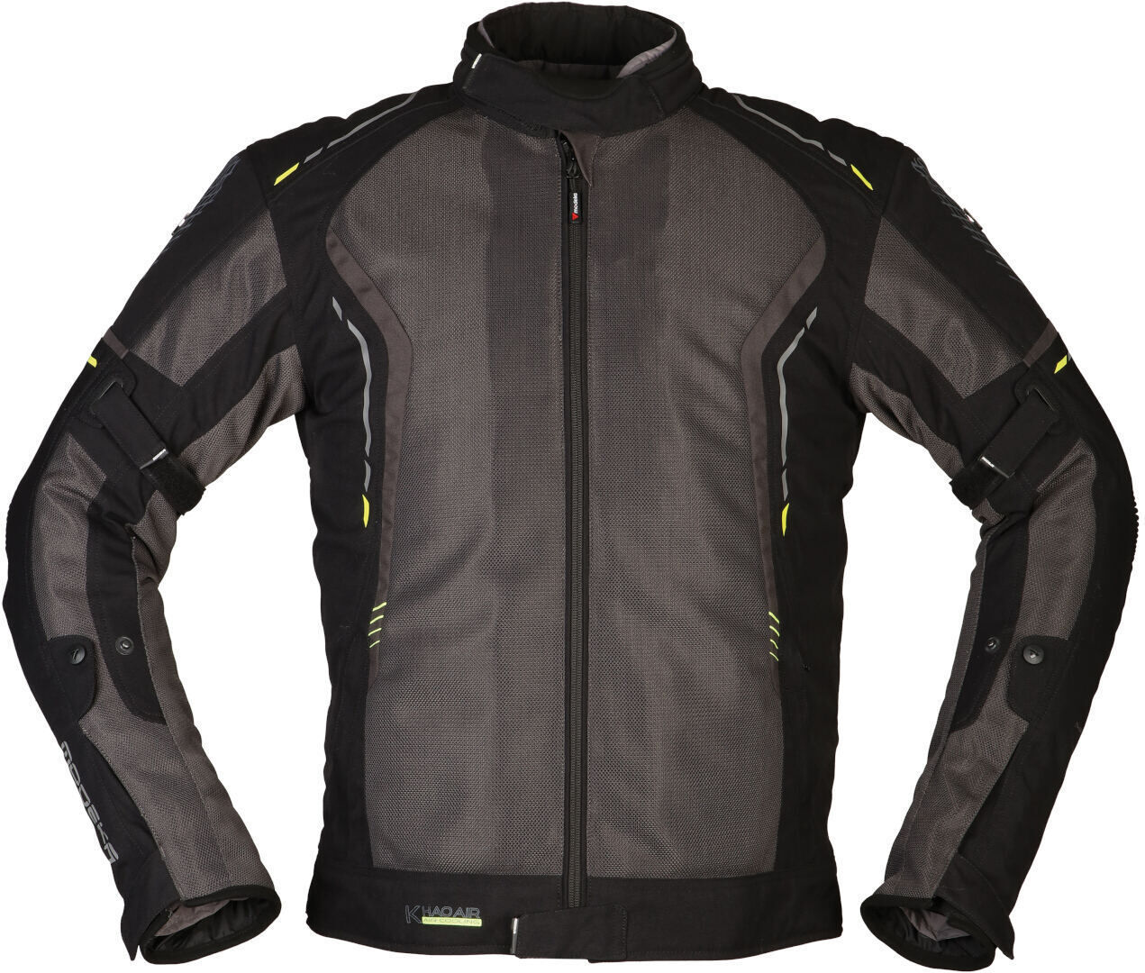 Modeka Khao Air Chaqueta textil de motocicleta - Negro Gris (3XL)