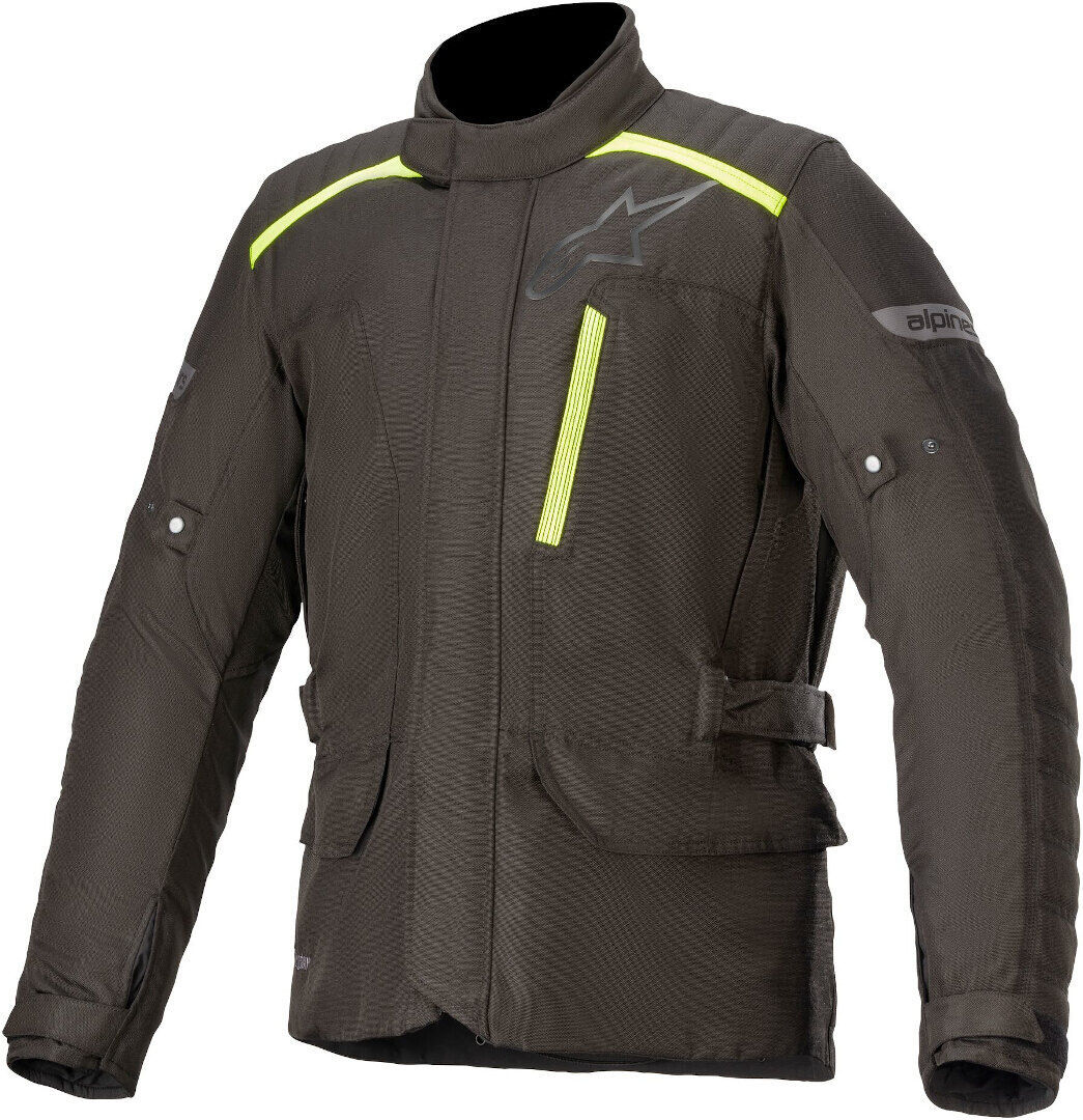 Alpinestars Gravity Drystar Chaqueta textil para motocicletas - Negro Amarillo (XL)