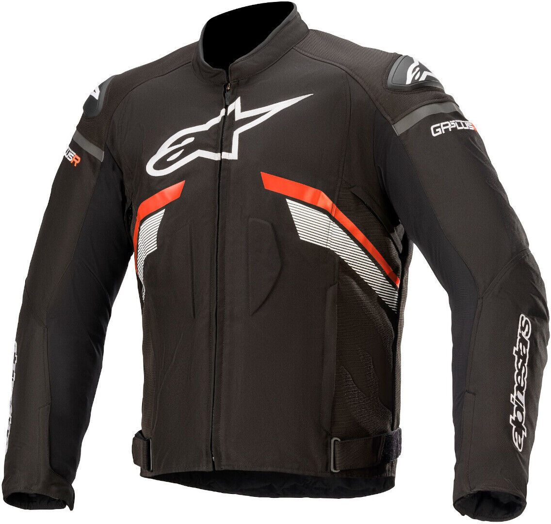 Alpinestars T-GP Plus V3 Chaqueta textil para motocicletas - Negro Blanco Rojo (S)