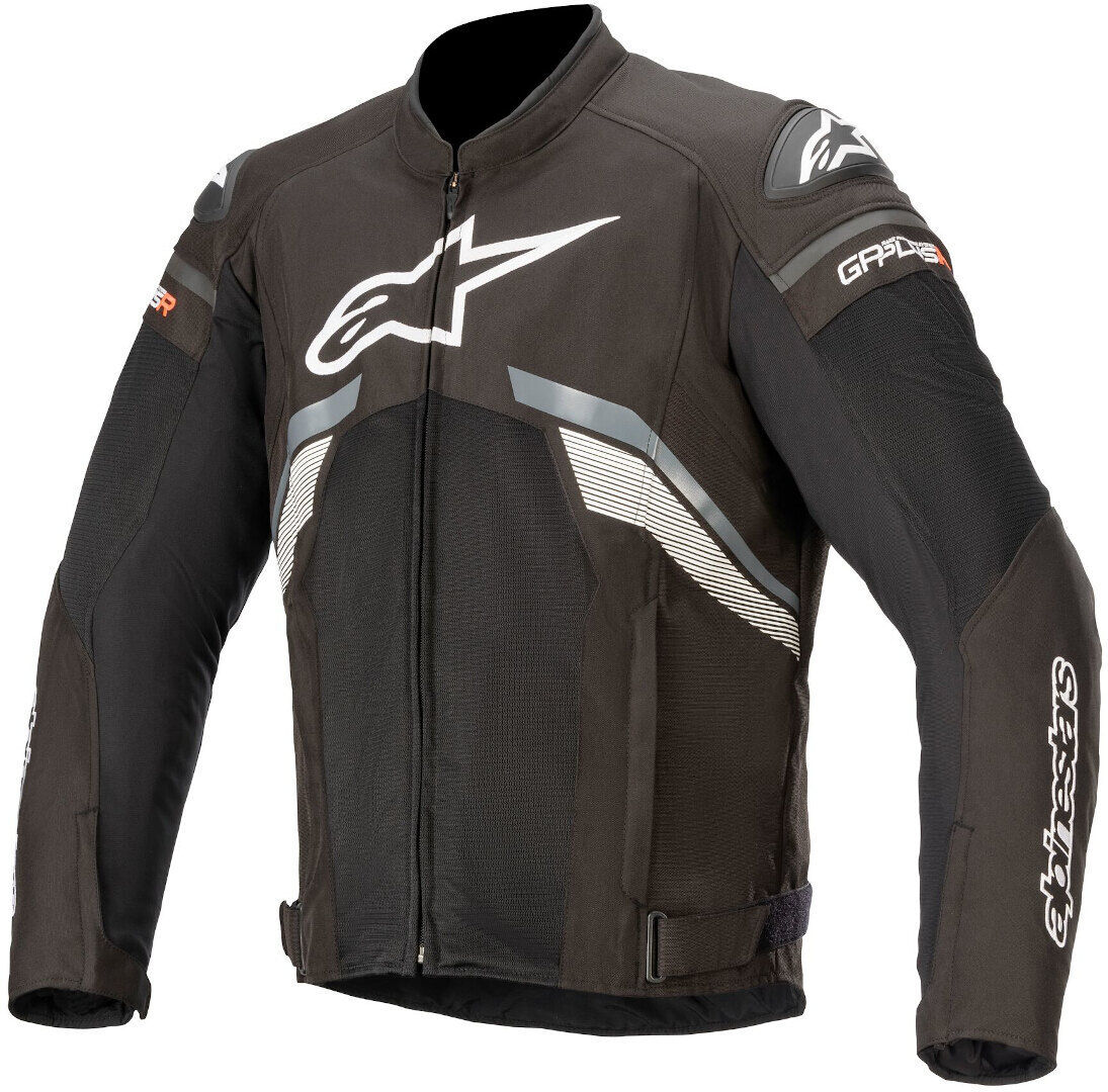Alpinestars T-GP Plus V3 Air Chaqueta textil de motocicleta - Negro Gris Blanco (XL)