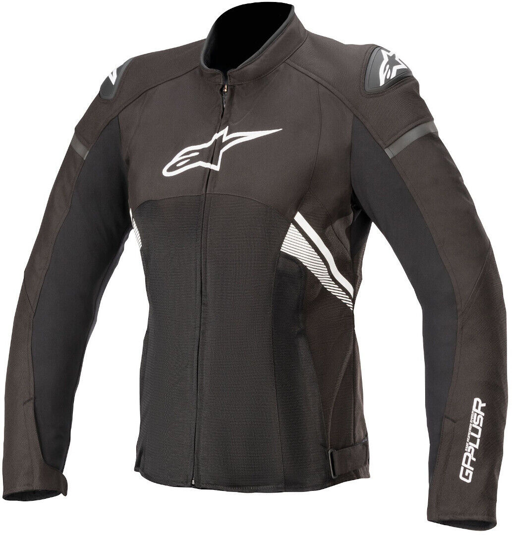 Alpinestars Stella T-GP Plus V3 Air Chaqueta textil para motocicletas de señoras - Negro Blanco (M)