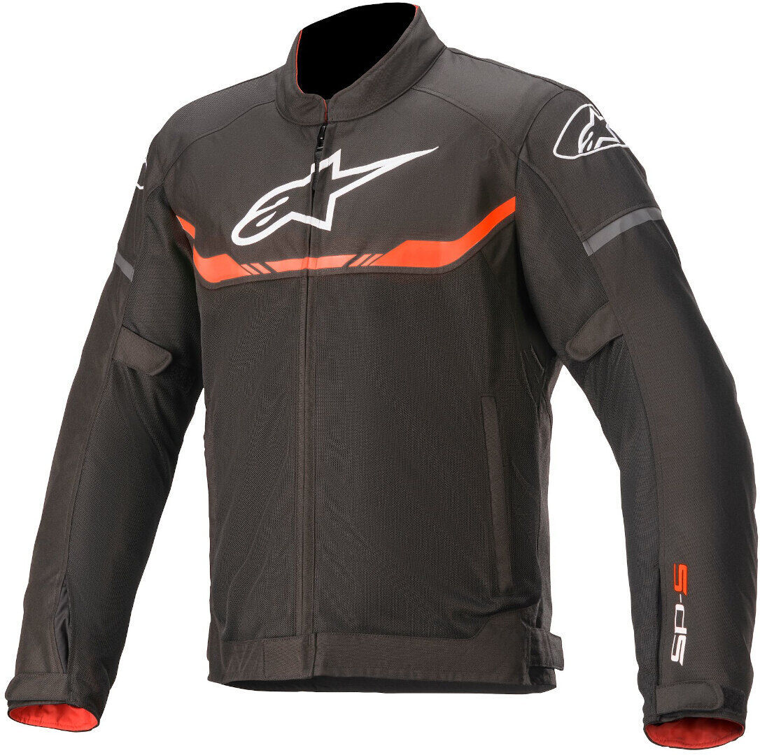 Alpinestars T-SPS Air Chaqueta textil de motocicleta - Negro Rojo (M)