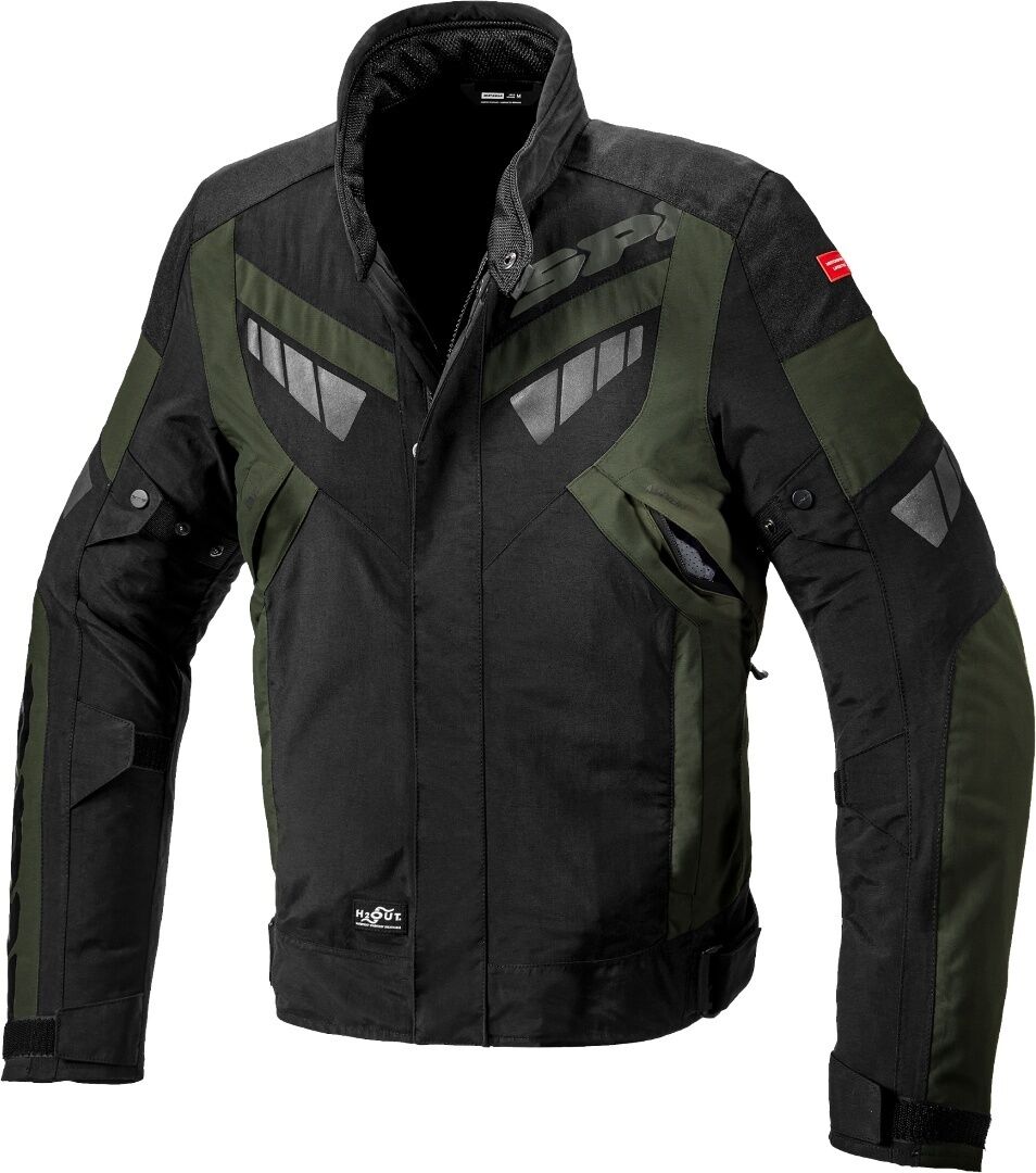 Spidi H2Out Freerider Chaquetas Textiles para Motocicletas - Negro Verde (2XL)