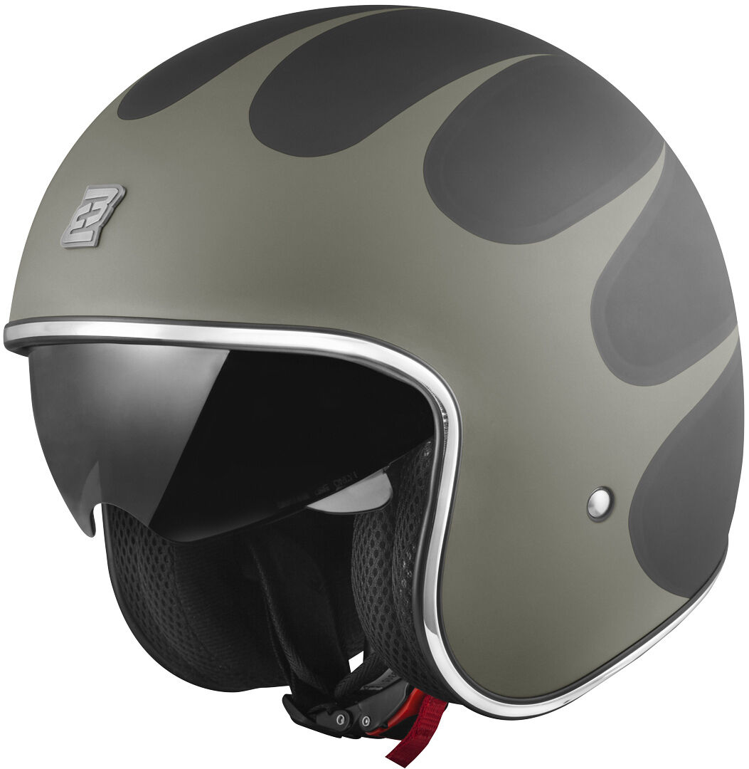 Bogotto V537 Wogi Casco Jet - Negro Verde (M)