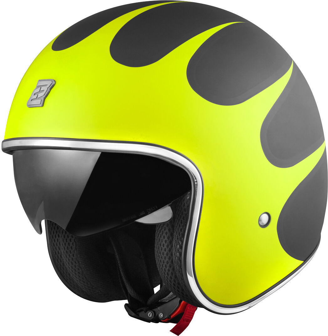 Bogotto V537 Wogi Casco Jet - Negro Amarillo (L)