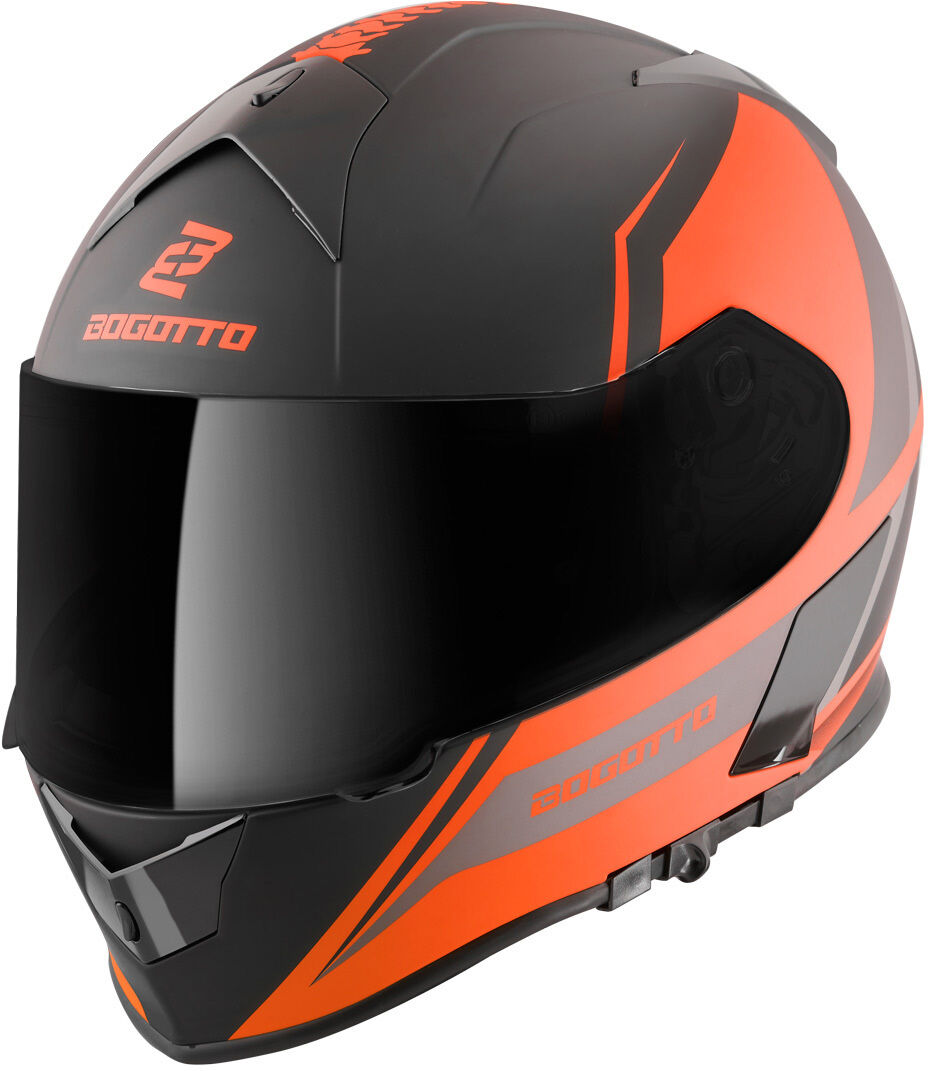 Bogotto V126 G-Evo Casco - Negro Naranja (XL)