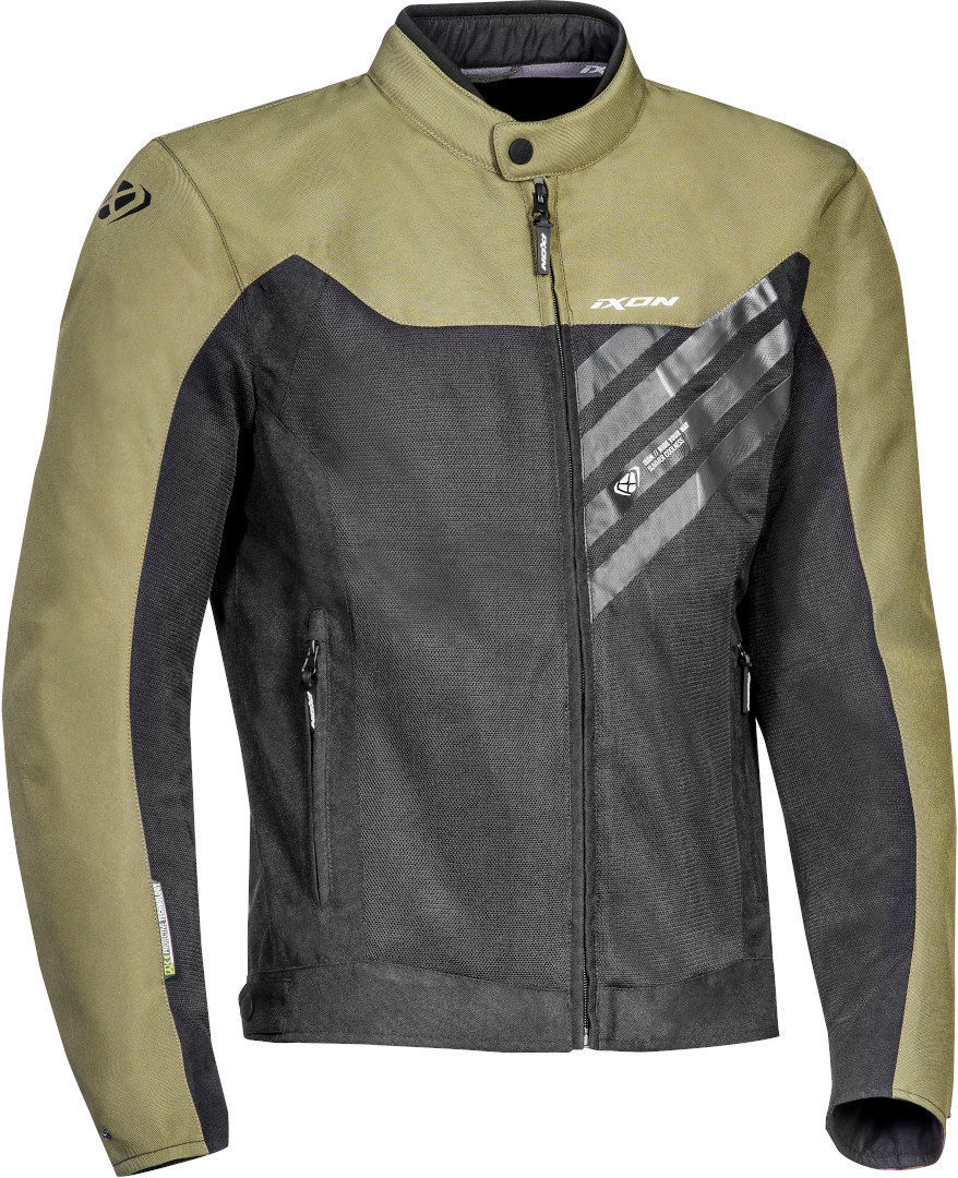 Ixon Orion Chaqueta textil para motocicletas - Negro Verde (4XL)