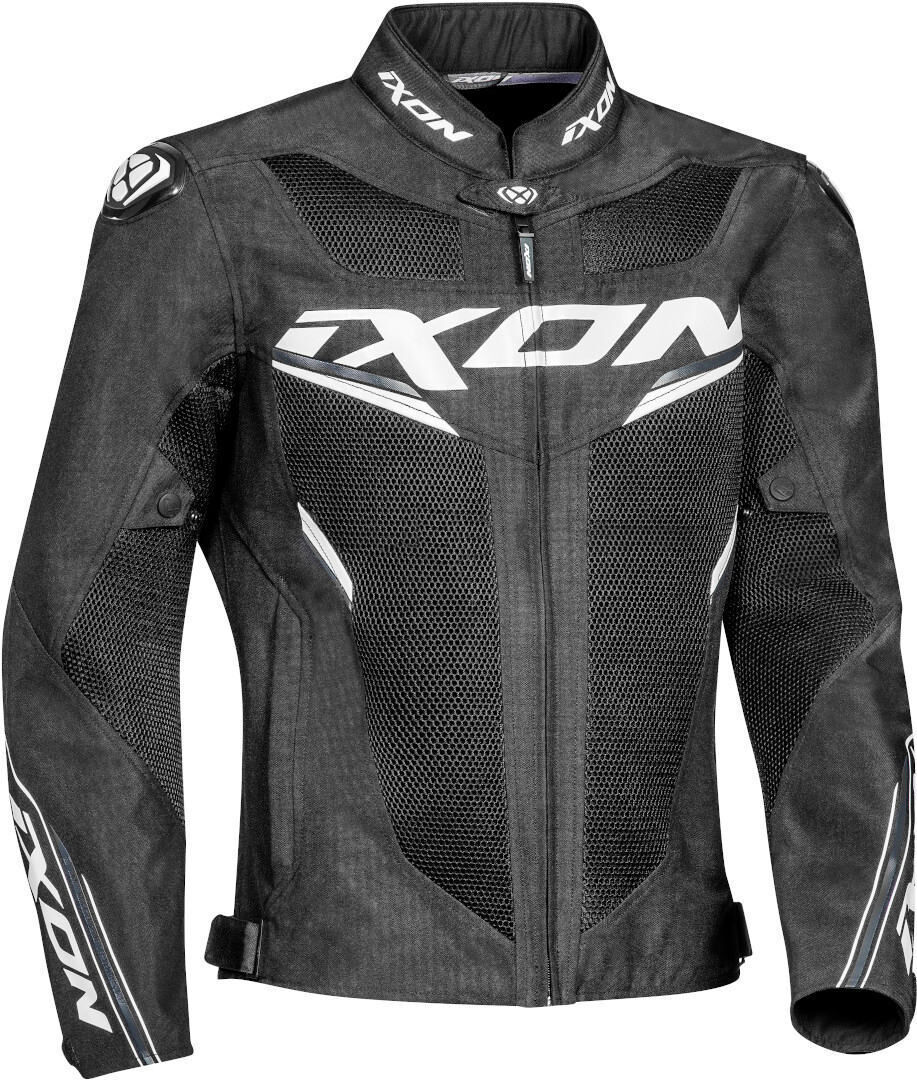 Ixon Draco Chaqueta textil para motocicletas - Negro Blanco (2XL)
