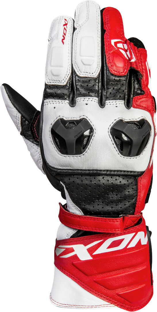 Ixon RS Tilter Guantes de motocicleta - Negro Blanco Rojo (3XL)