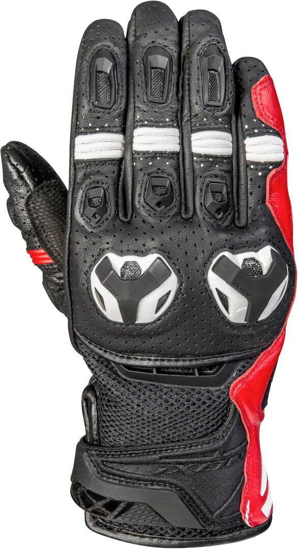 Ixon RS Call Air Guantes de motocicleta - Negro Blanco Rojo (3XL)