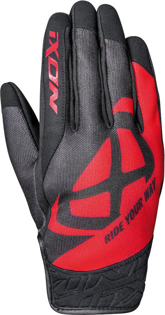 Ixon RS Slicker Guantes de motocicleta - Negro Rojo (3XL)