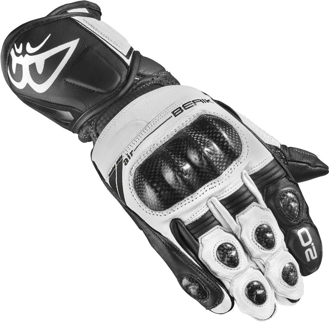 Berik ST-Evo Guantes de motocicleta - Negro Blanco (3XL)