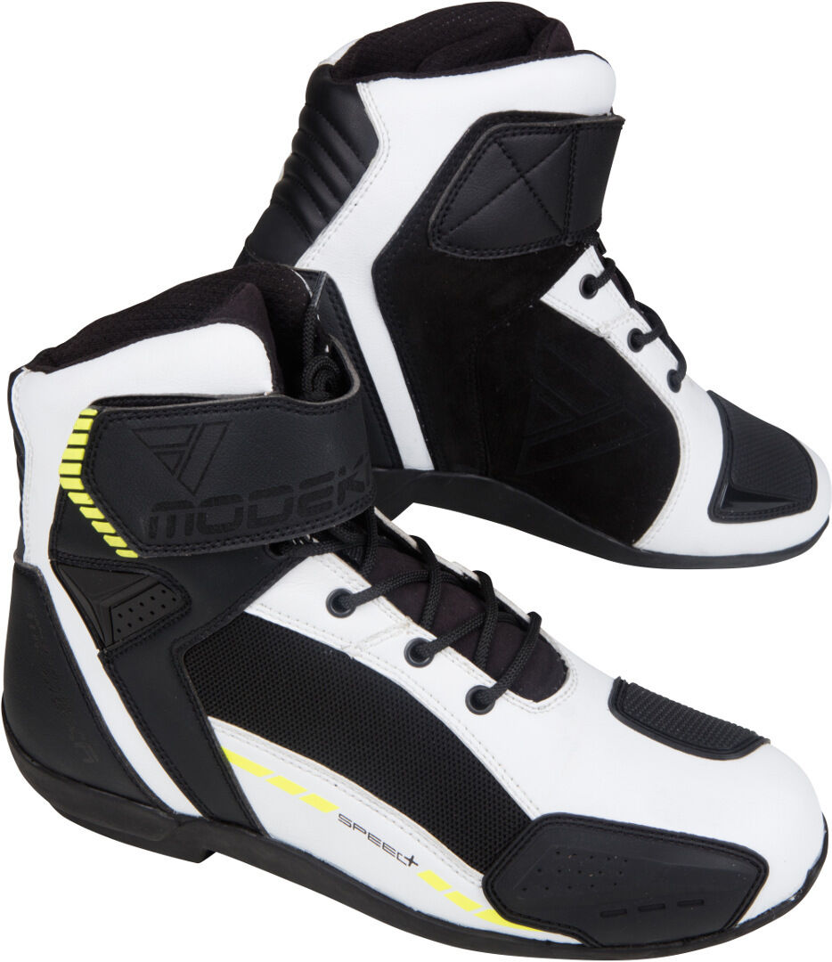 Modeka Kyne Botas de moto - Negro Blanco (47)