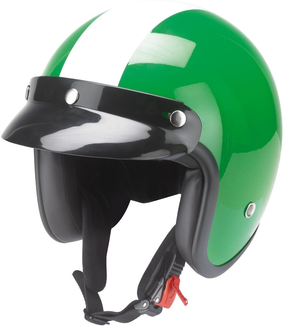 Redbike RB-753 Oldtimer Casco Jet - Blanco Verde (2XL)