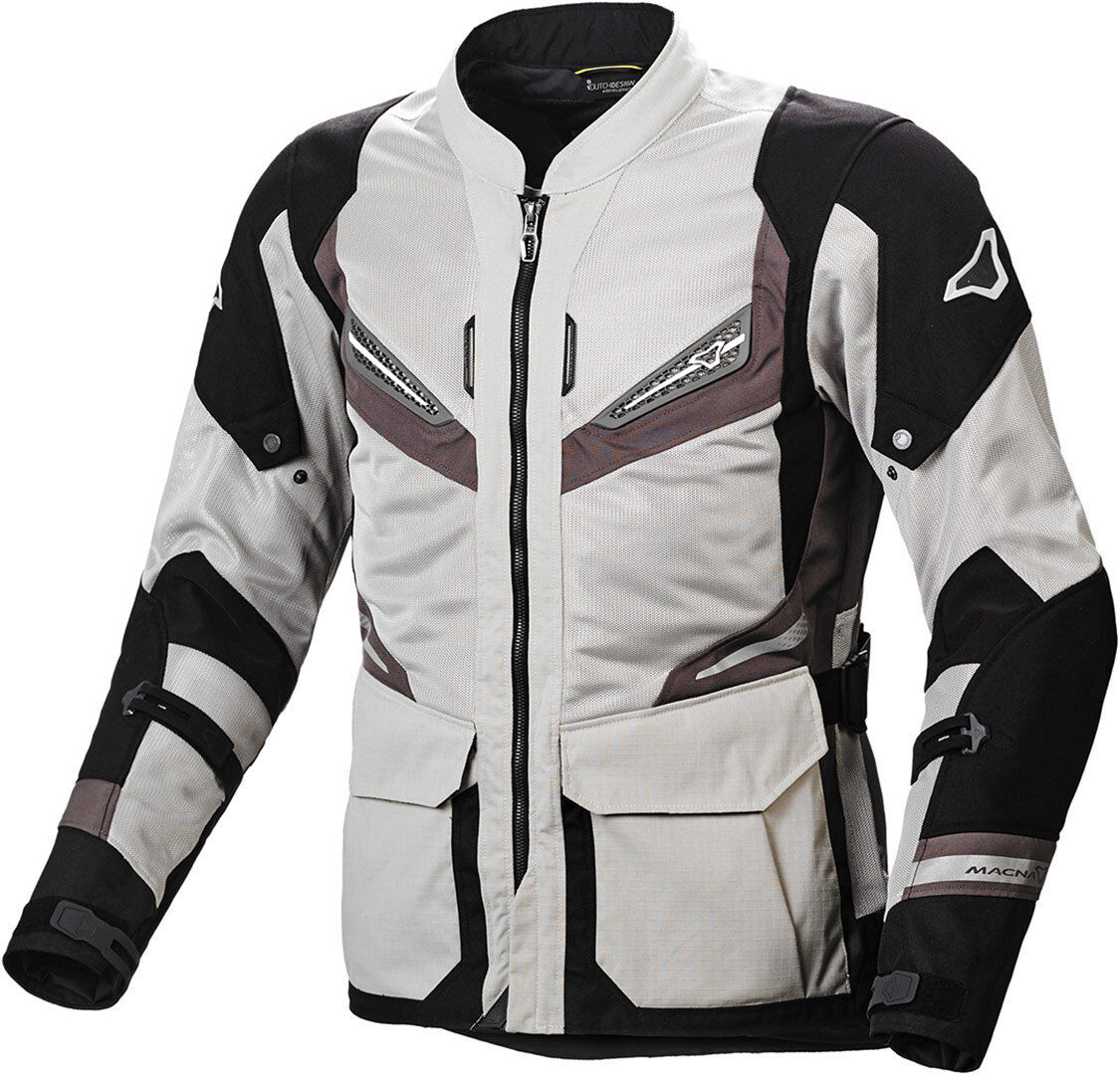 Macna Aerocon Chaqueta textil de motocicleta - Gris (XL)