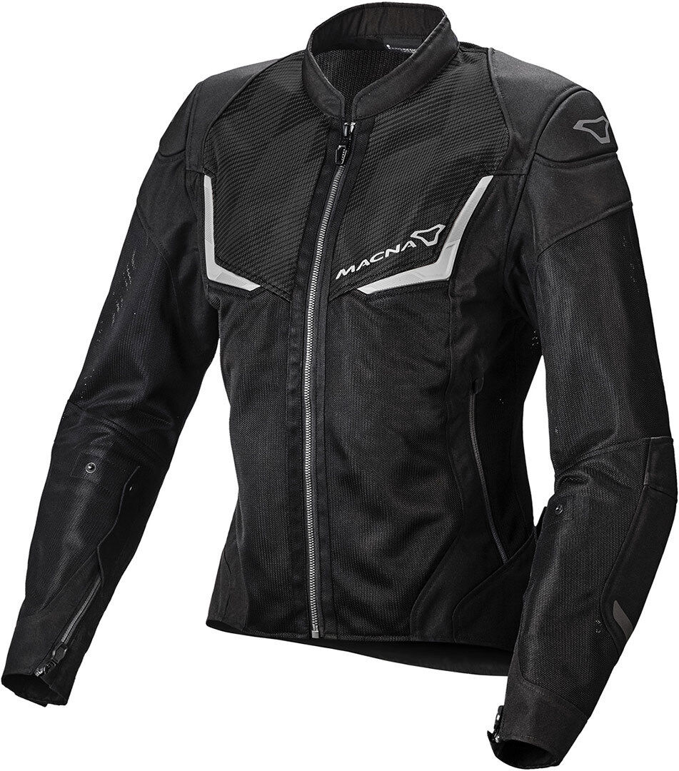 Macna Orcano Chaqueta textil de moto para mujer - Negro (M)