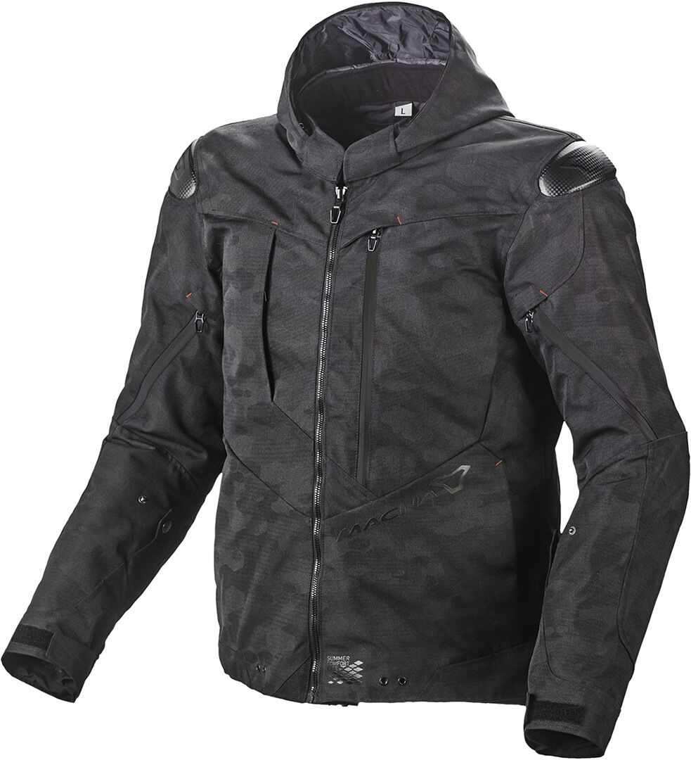 Macna Proxim NightEye Chaqueta textil de moto - Gris (2XL)