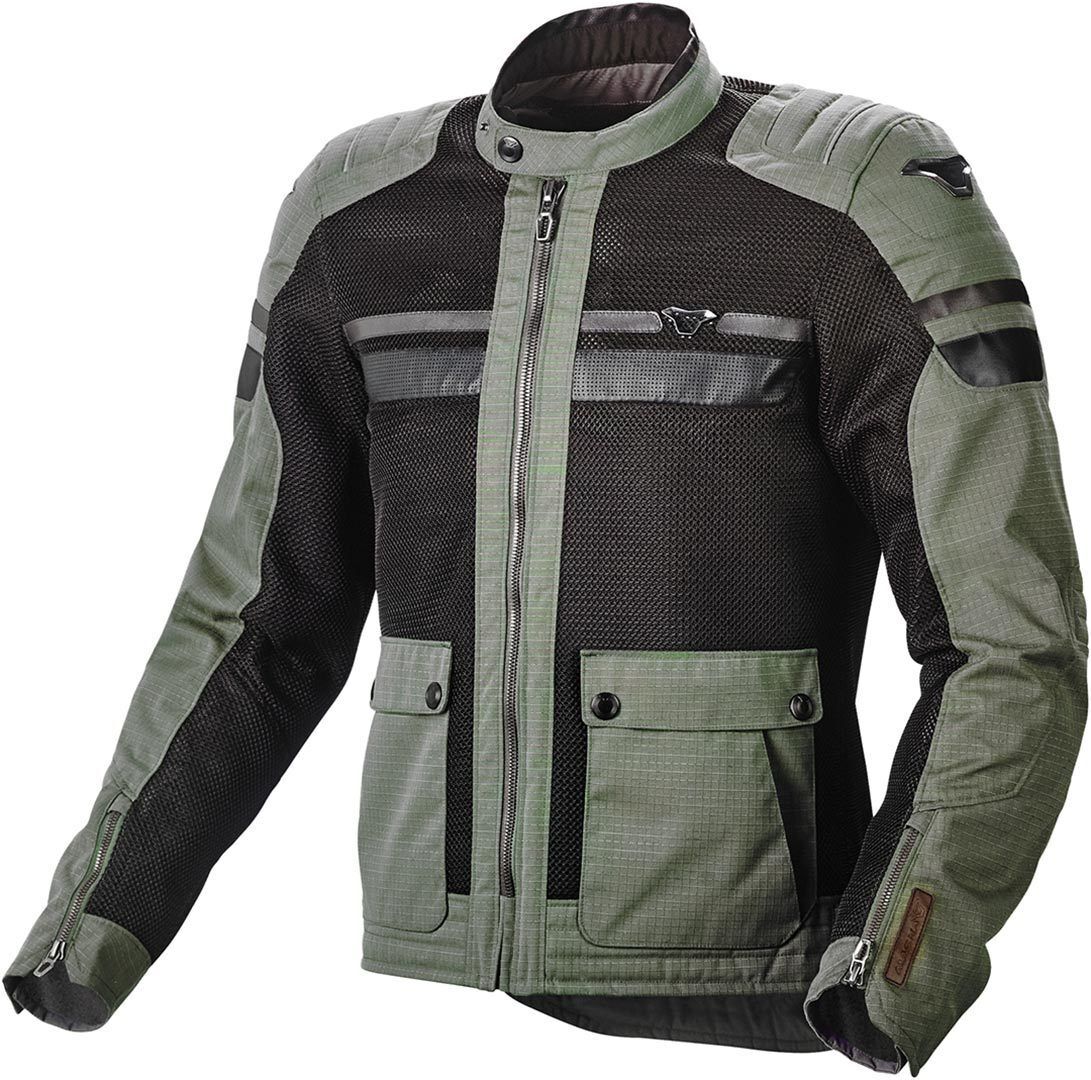 Macna Fluent Chaqueta textil de motocicleta - Verde (3XL)