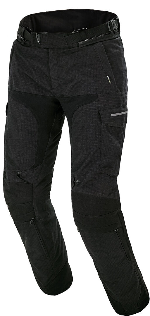 Macna Novado Pantalones Textiles para Motocicletas - Negro (XL)