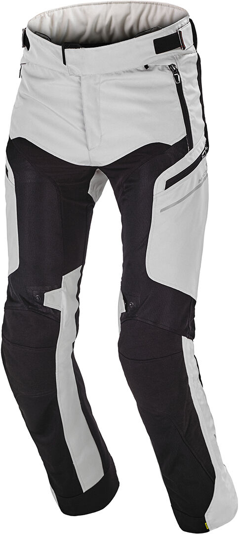 Macna Bora Pantalones Textiles para Motocicletas - Gris (L)