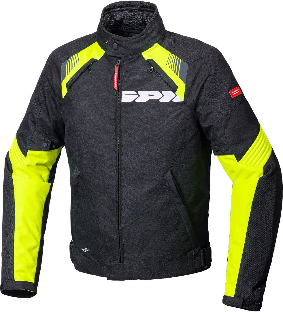 Spidi Flash Evo H2Out Chaqueta textil de motocicleta - Negro Amarillo (2XL)