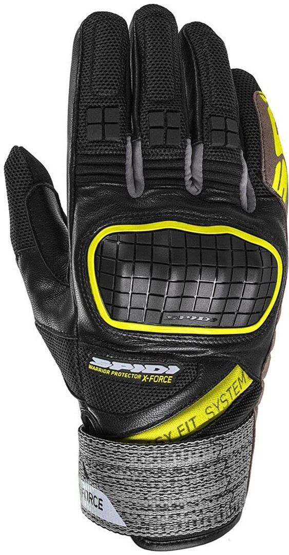 Spidi X-Force Guantes - Negro Amarillo (2XL)