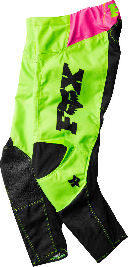 Fox 180 Venin Pantalones de Motocross Juvenil - Negro Verde (XL)