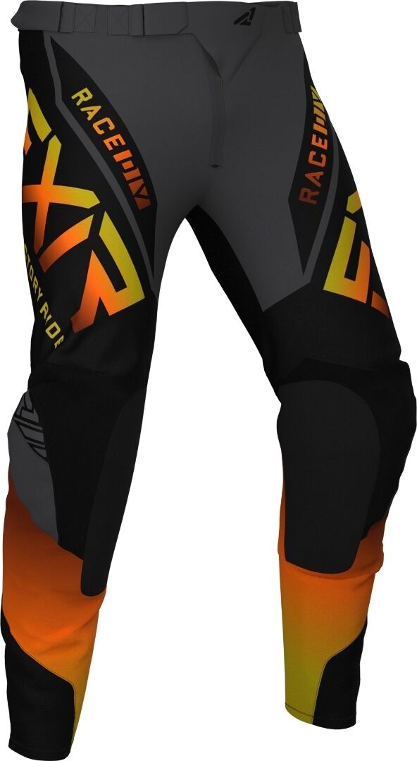 FXR Helium MX Gear Pantalones de Motocross - Negro Naranja (32)