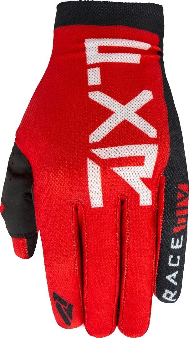 FXR Slip-On Air MX Gear Guantes de Motocross - Negro Blanco Rojo