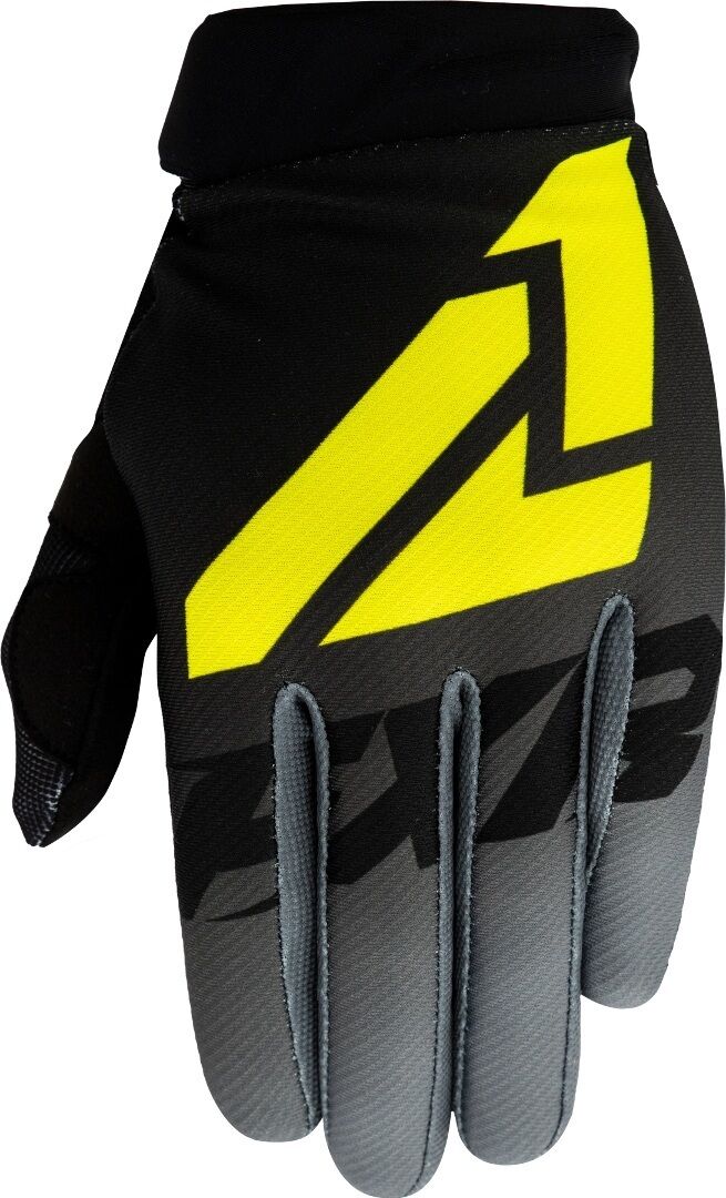 FXR Clutch Strap MX Gear Guantes de Motocross - Negro Gris Amarillo