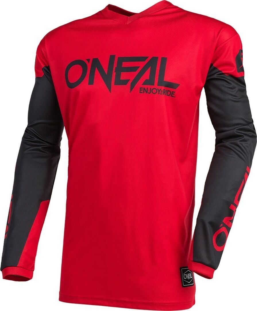 Oneal Element Threat Motocross Jersey - Negro Rojo (2XL)