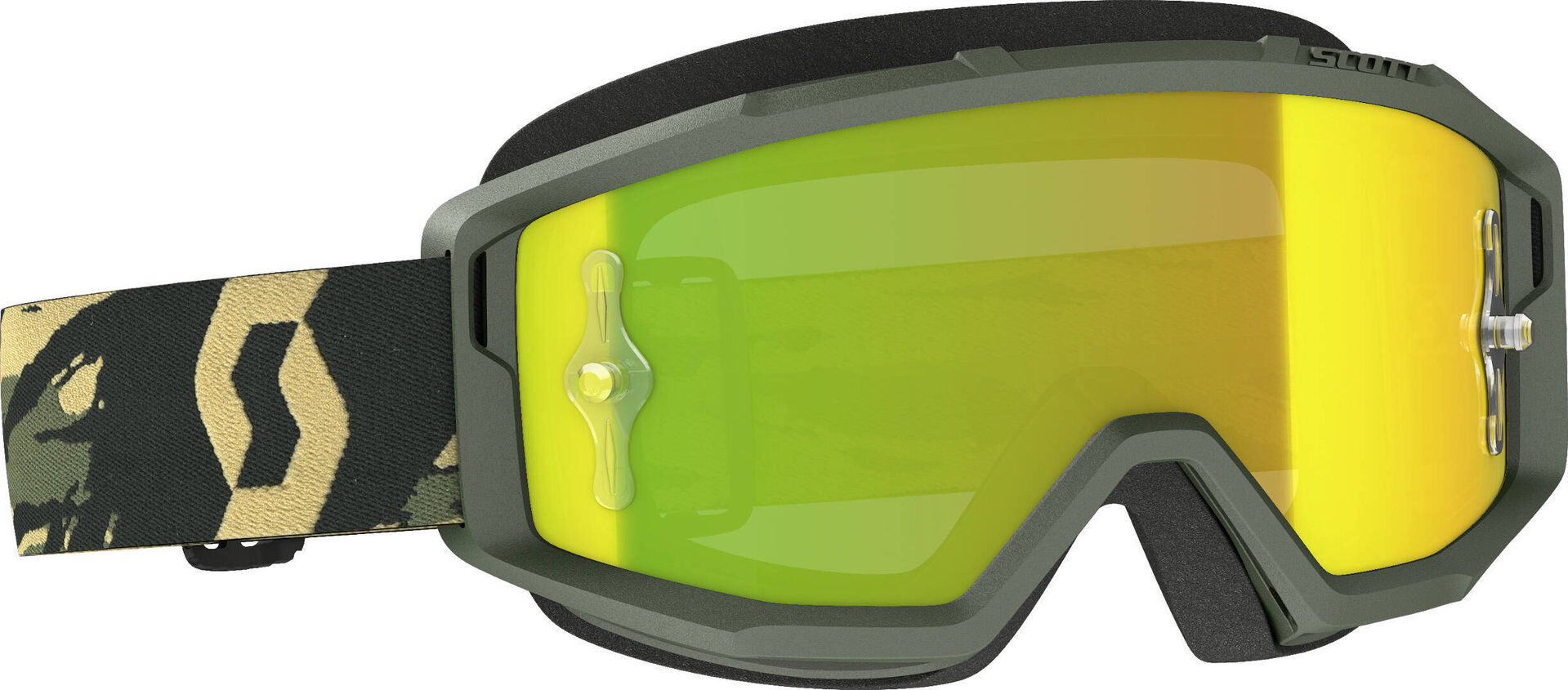 Scott Primal camo kaki Motocross Gafas - Amarillo (un tamaño)