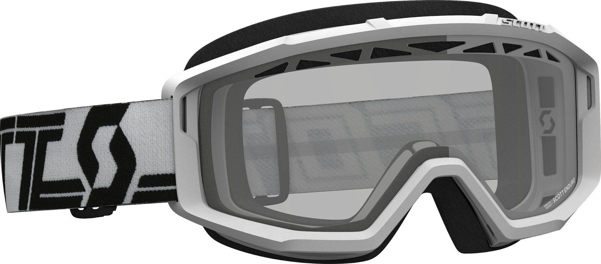 Scott Primal Enduro Gafas de Motocross blancas/negras - Negro Blanco