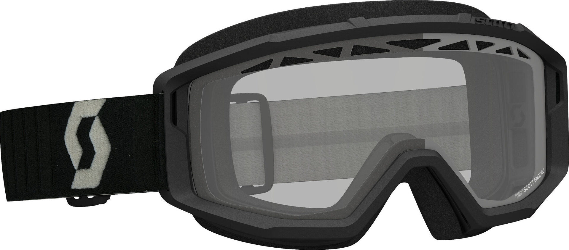 Scott Primal Enduro Gafas de Motocross negras/grises - Negro Gris (un tamaño)