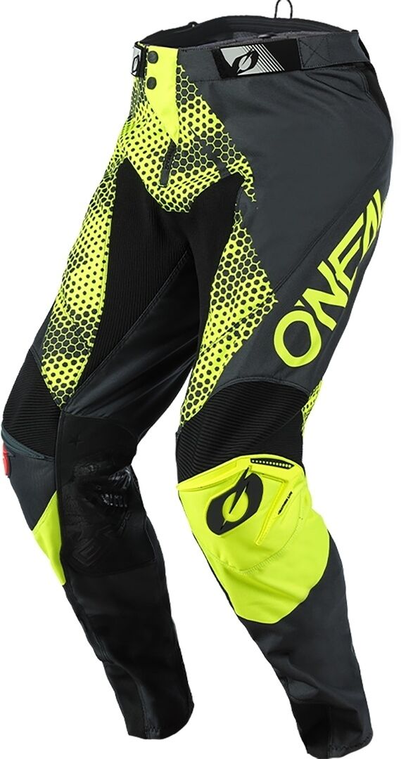 Oneal Mayhem Covert Pantalones de Motocross - Gris Amarillo (28)