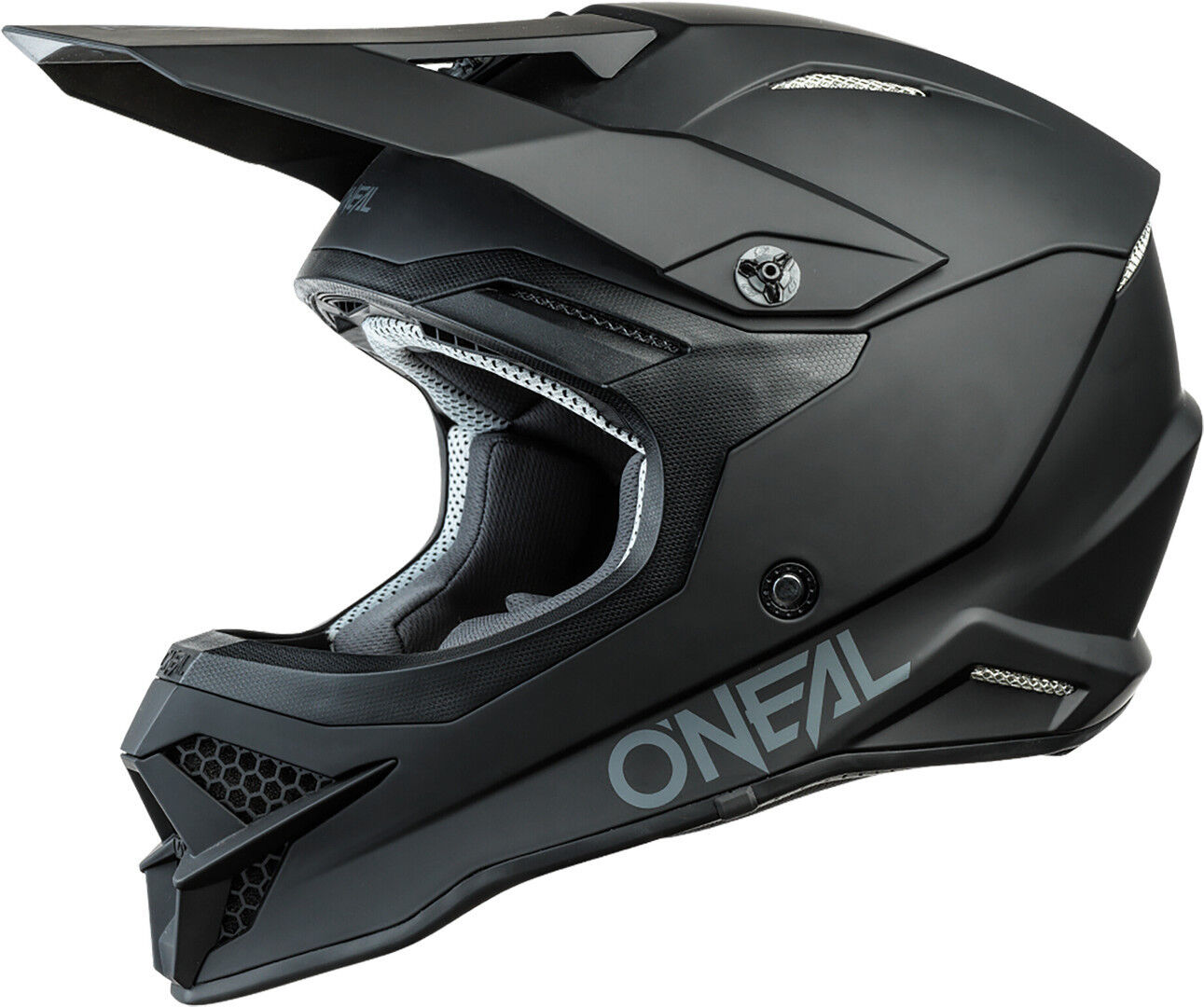 Oneal 3Series Solid Casco de Motocross - Negro (XS)