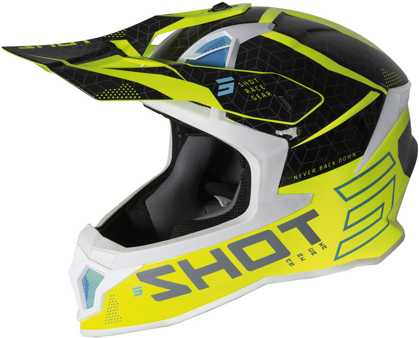 Shot Lite Core Casco de Motocross - Amarillo (XL)