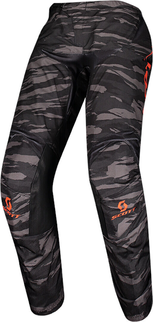 Scott 350 Dirt Pantalones de Motocross - Negro Naranja (34)