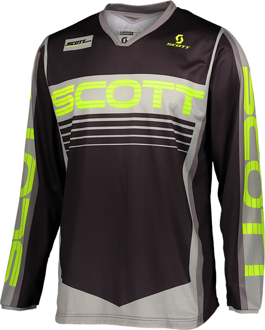 Scott 350 Race Motocross Jersey - Gris Amarillo (2XL)