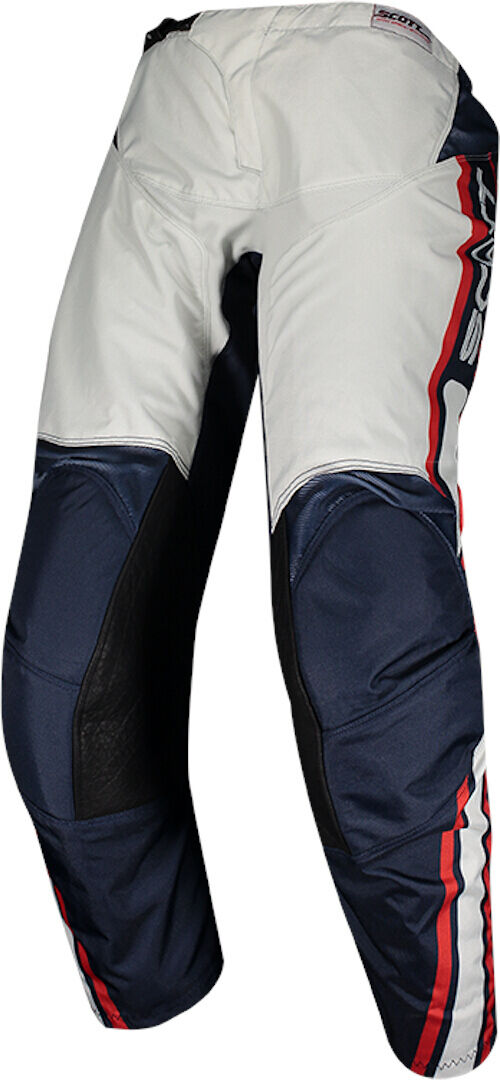 Scott 350 Race Pantalones de Motocross - Blanco Rojo Azul (32)