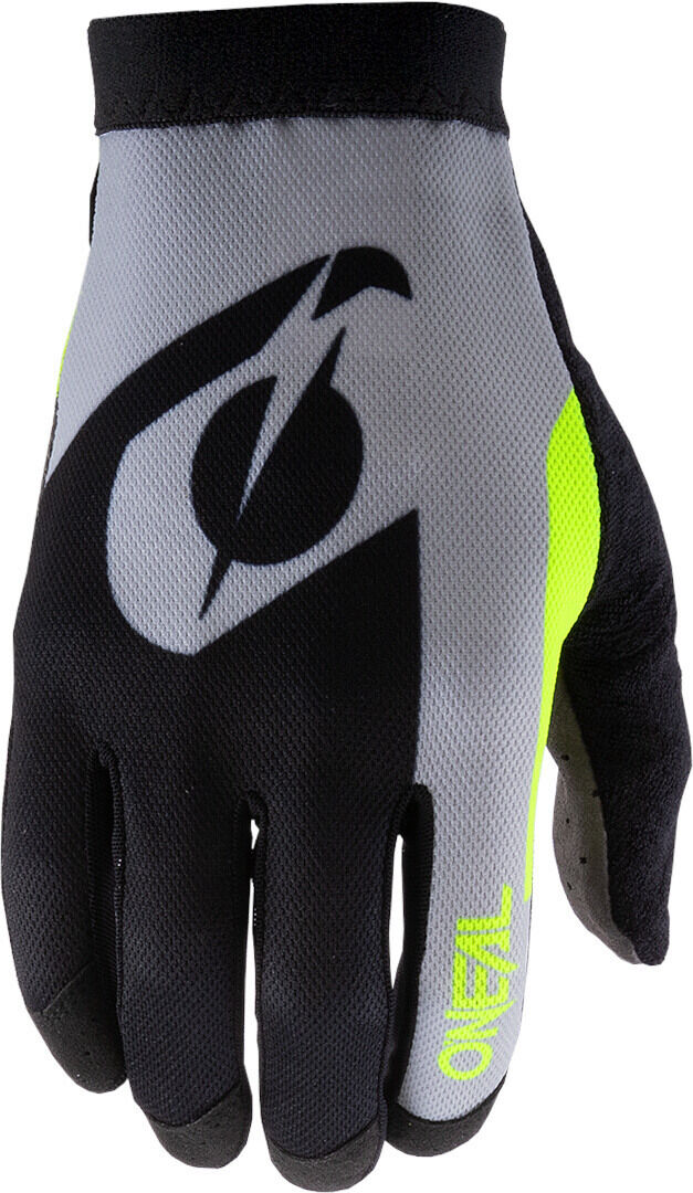 Oneal AMX Altitude Guantes de Motocross - Negro Amarillo (2XL)