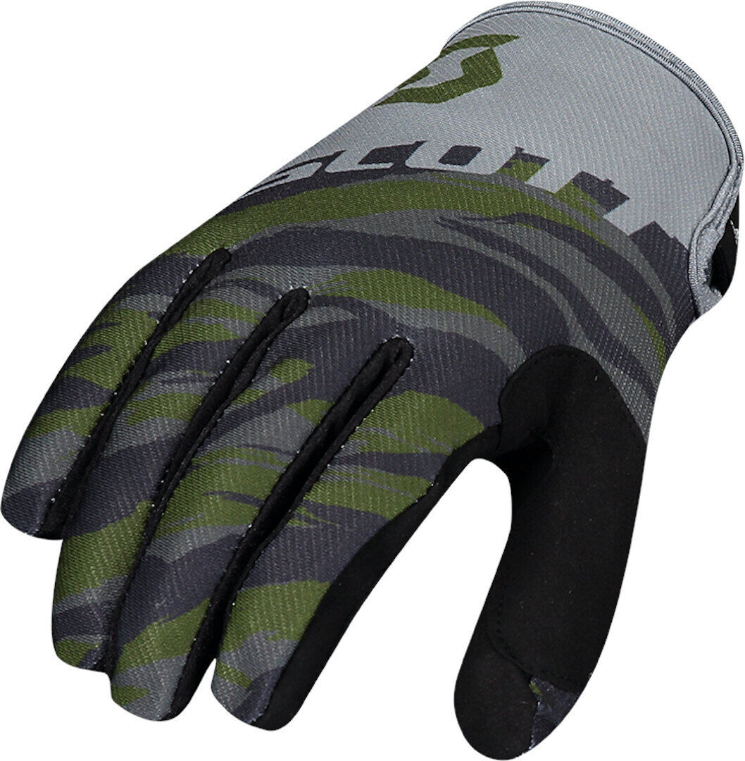 Scott 350 Dirt Guantes de Motocross - Negro Verde Multicolor (XL)