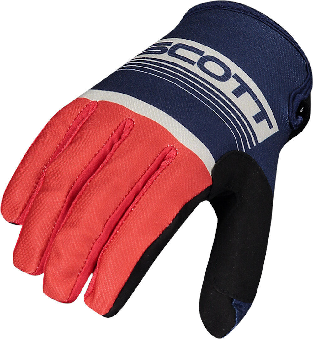 Scott 350 Race Guantes de Motocross - Azul Naranja (L)