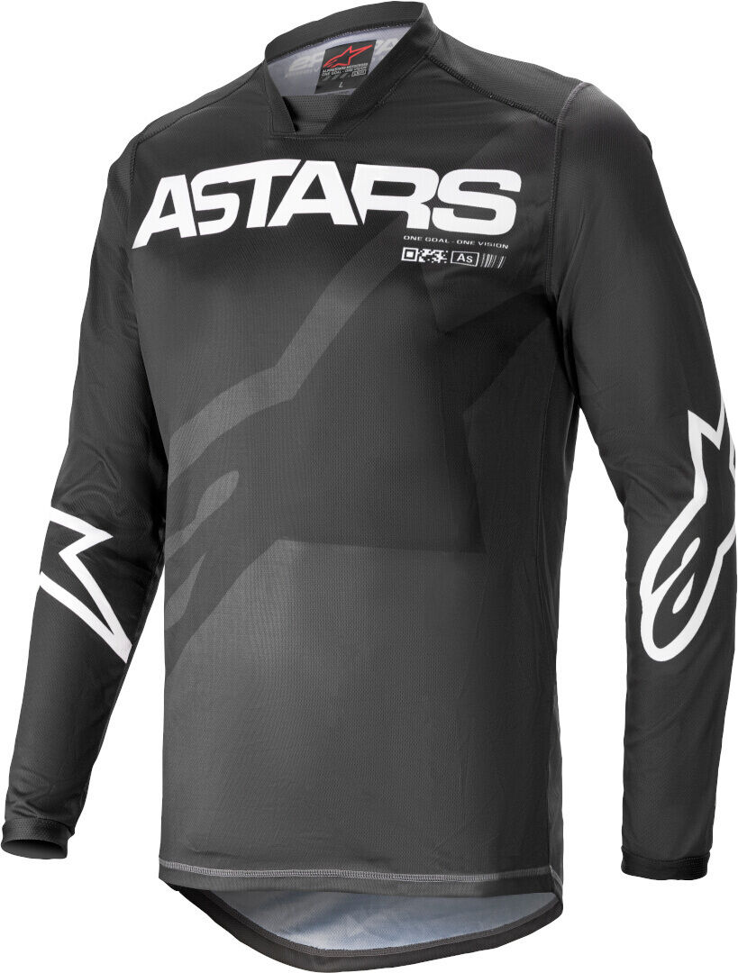 Alpinestars Racer Braap Motocross Jersey - Negro Blanco (XL)
