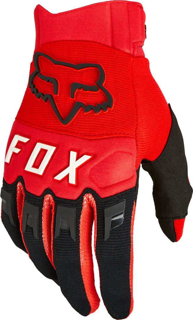 Fox Dirtpaw Guantes de Motocross - Negro Rojo (2XL)