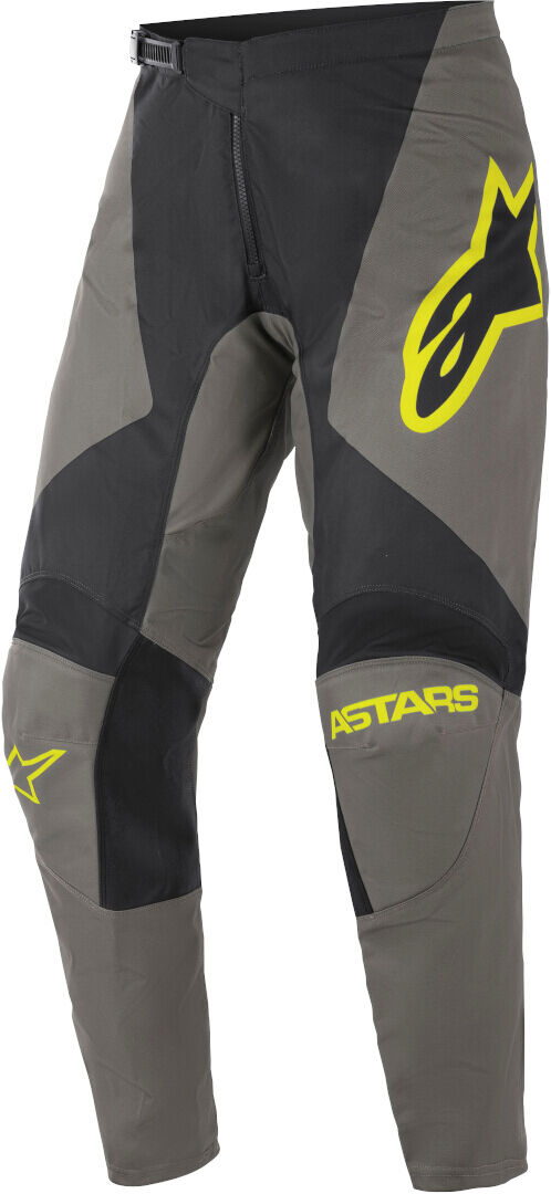 Alpinestars Fluid Speed Pantalones de Motocross - Gris Amarillo (30)