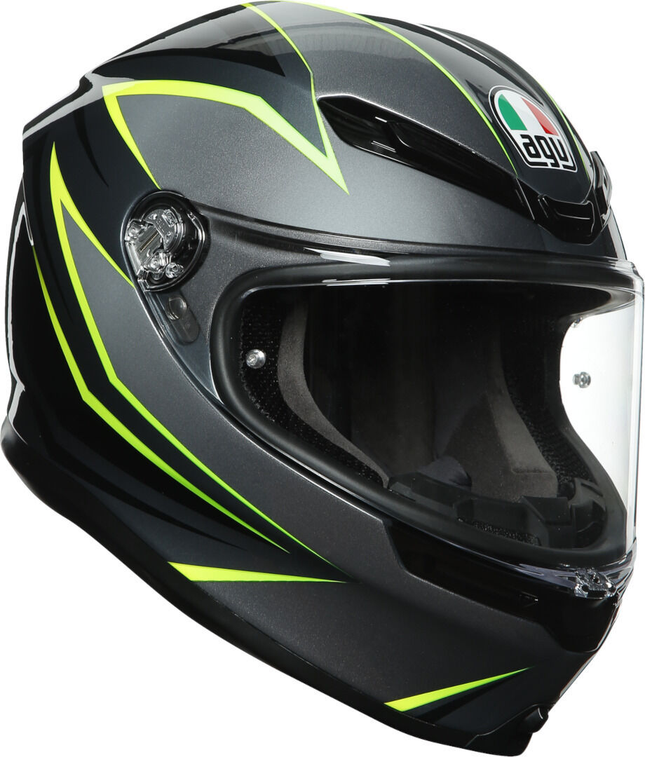 AGV K-6 Flash casco - Negro Gris Verde (XS)