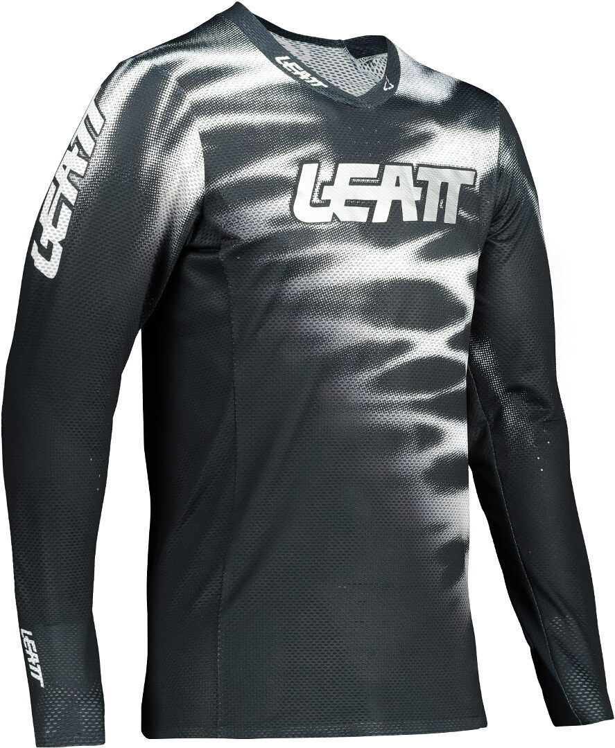 Leatt Moto 3.5 African Tiger Junior Motocross Jersey - Negro Blanco (2XS)